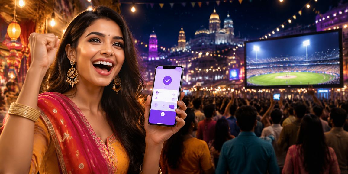 Indian payment night market with digital payments